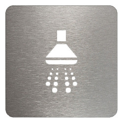 pictogramme métal douche