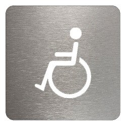 Pictogramme métal handicapé