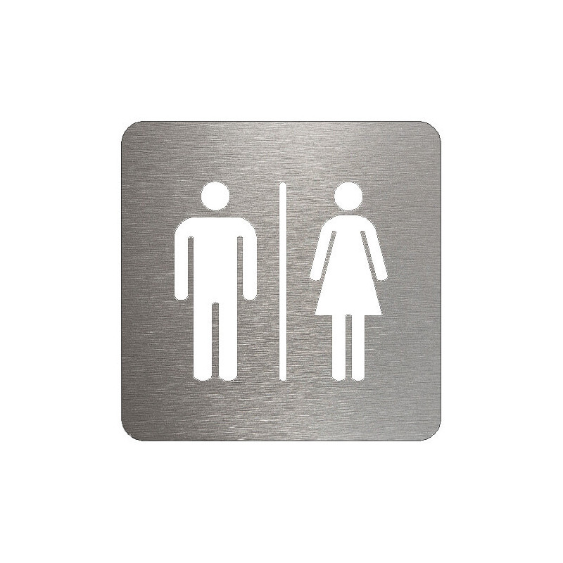 pictogramme en métal homme et femme