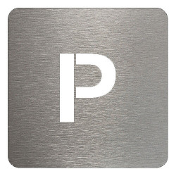 pictogramme en métal accès parking
