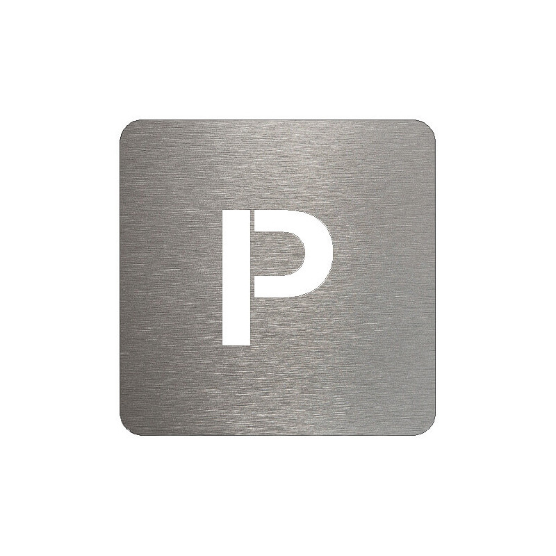 pictogramme en métal accès parking