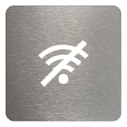 pictogramme métal pas de wifi