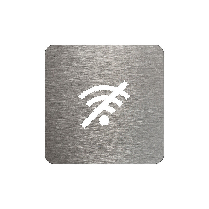 pictogramme métal pas de wifi