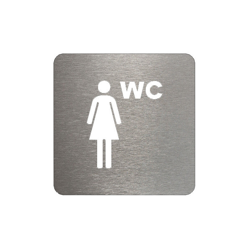 pictogramme en métal toilette femme