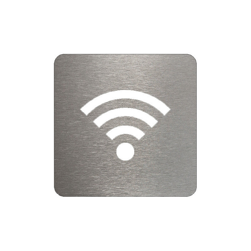 pictogramme en métal wifi disponible