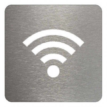 pictogramme en métal wifi disponible