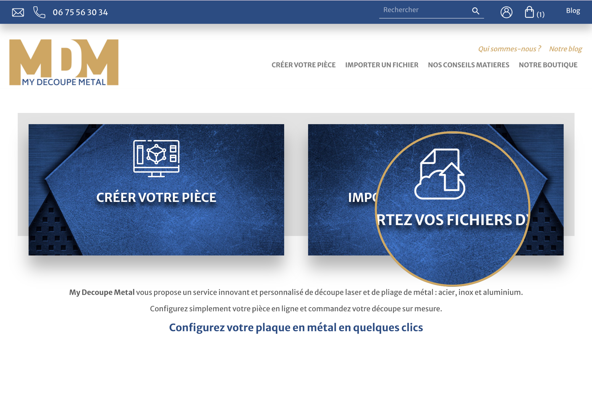 Comment importer un fichier DXF sur le site