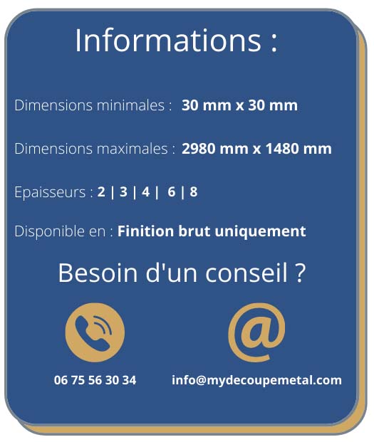 Disponibilité acier corten Information acier corten