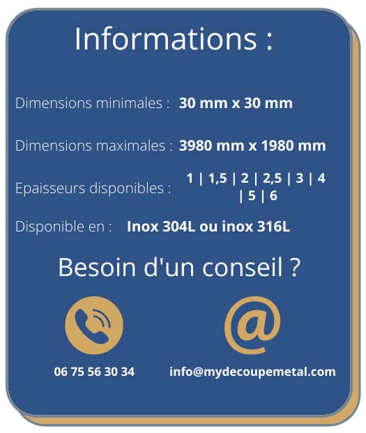 Information inox brillant