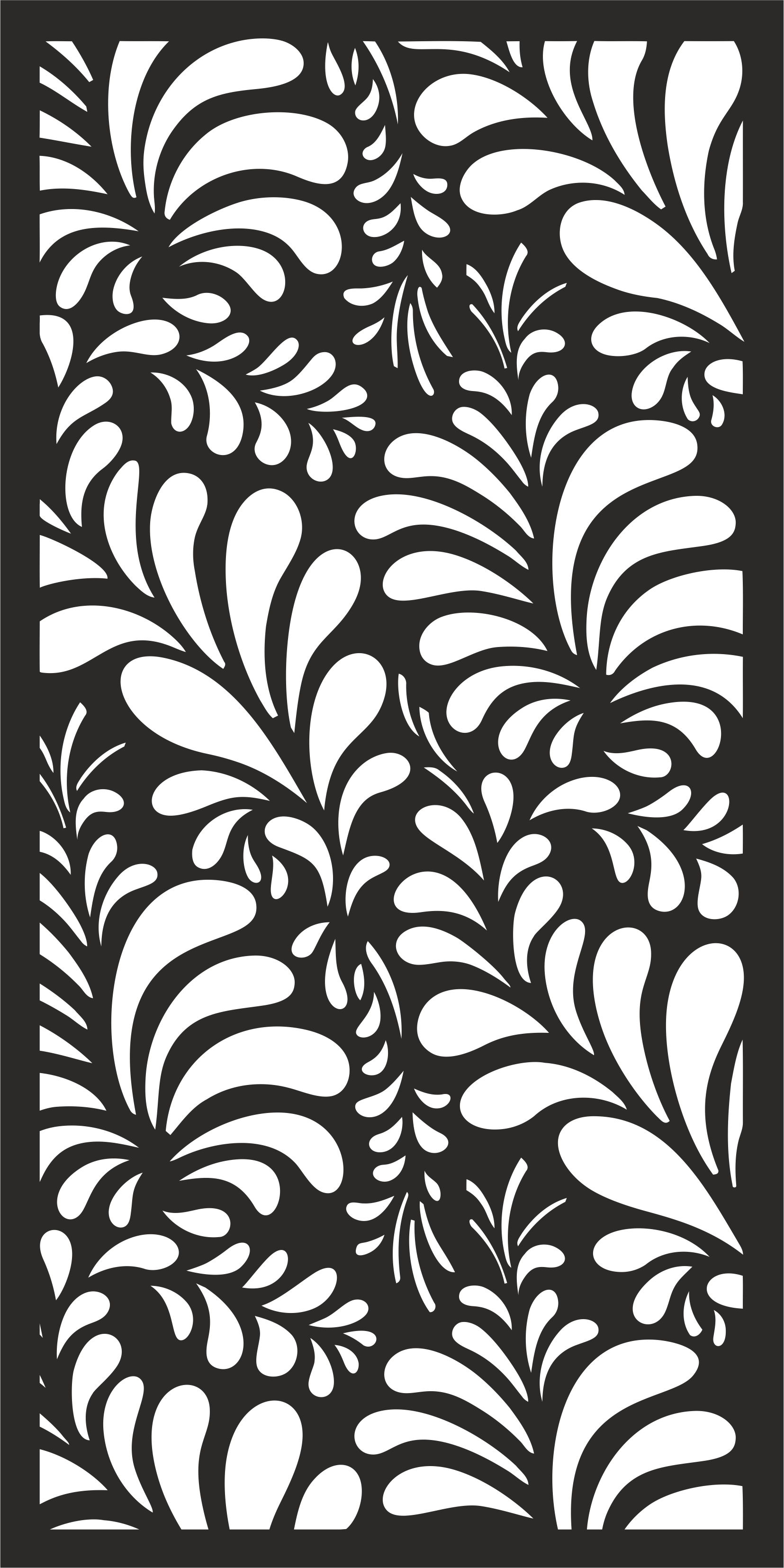 Panneau Décoratif Ajouré Florelle – Décoration Murale 3D – 72 X 120 Cm